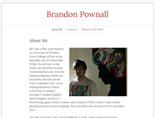 Tablet Screenshot of brandonpownall.com